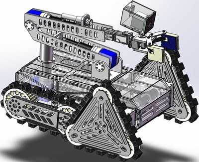 移动救援机器人3D模型下载_三维模型_SolidWorks模型 - 制造云 | 产品模型